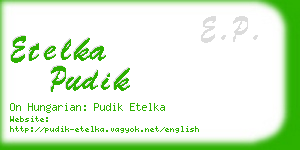 etelka pudik business card